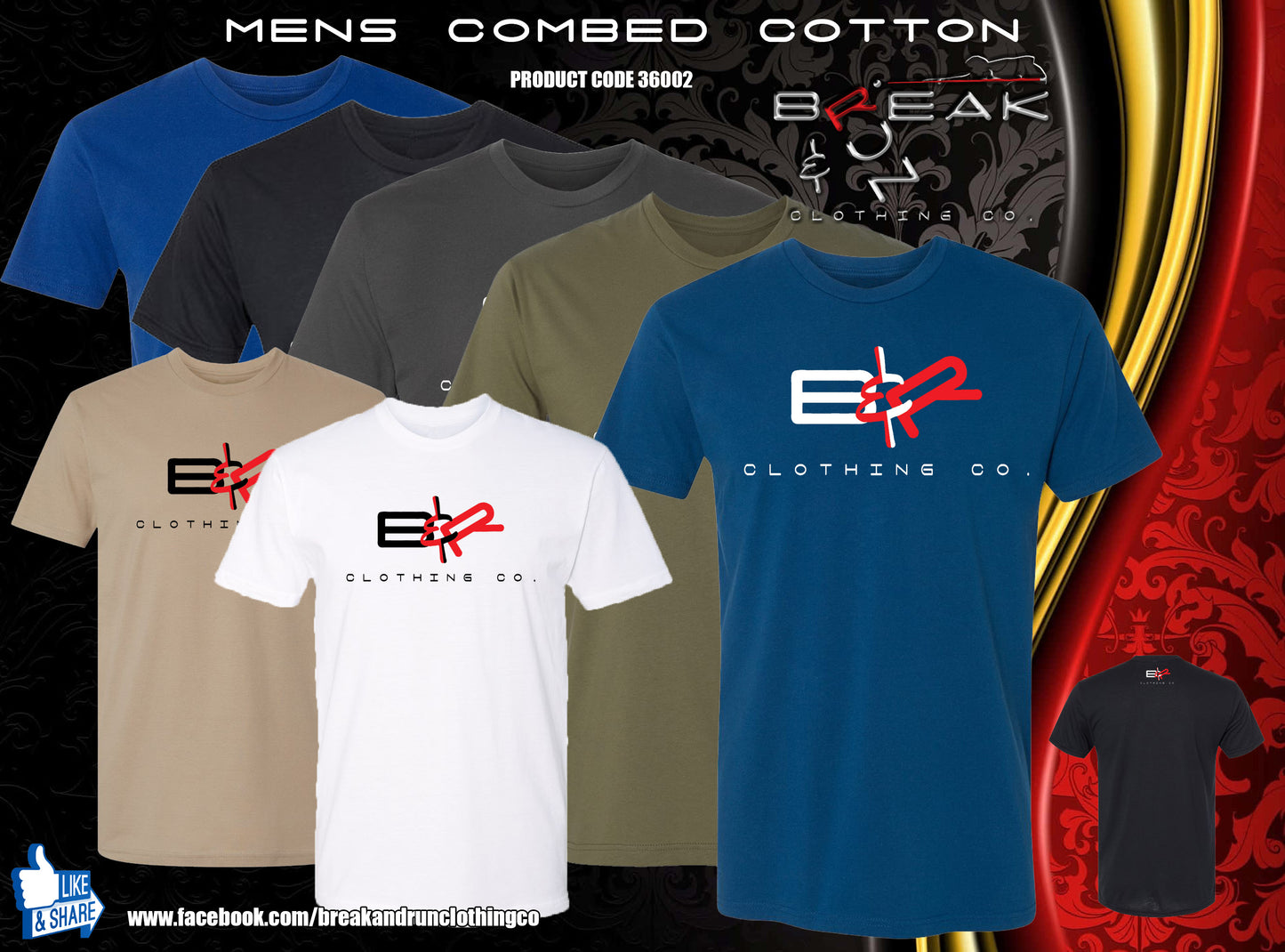 Mens Combed Cotton Tee - 36002